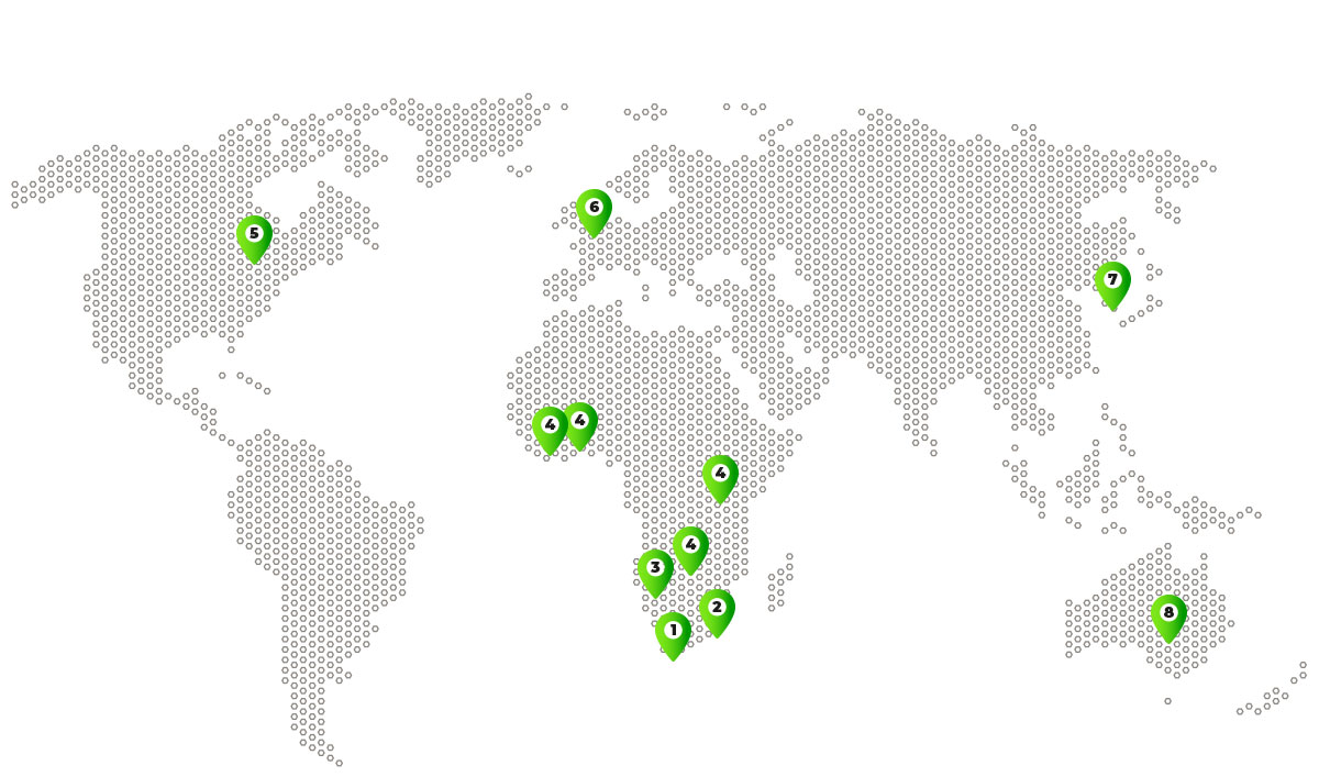 Our extensive user footprint spans the world